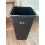 Lavex 25 Gallon Brown Square Trash Can with Drop Shot Lid