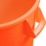 Carlisle 84102024 Bronco 20 Gallon Orange Round Trash Can Carlisle 84102024 Bronco 20 Gallon Orange Round Trash Can