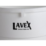 Lavex 44 Gallon White Round Commercial Trash Can