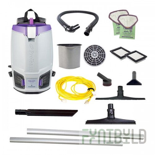 ProTeam GoFit® 6 PLUS 107711 6 Qt. Backpack Vacuum with 107463 15