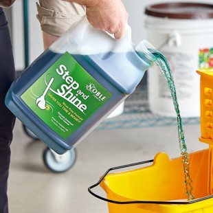 Noble 2.5 Gallon / 320 oz. Step & Shine Concentrated Floor Cleaner - 2/Case Noble 2.5 Gallon / 320 oz. Step & Shine Concentrated Floor Cleaner - 2/Case