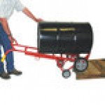 Wesco Industrial Products 1,000 lb. Deluxe Series 4 Wheel Steel Drum Truck with (2) 10 Wesco Industrial Products 1,000 lb. Deluxe Series 4 Wheel Steel Drum Truck with (2) 10