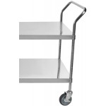 Regency Stainless Steel Two Shelf Utility Cart - 24