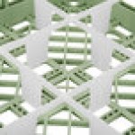 Vollrath 5276010 Signature Full-Size Light Green 9-Compartment 3 1/4