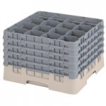 Cambro 16E1151 Camrack 16 Compartment Soft Gray Full Drop Full Size Camrack Extender - 19 5/8