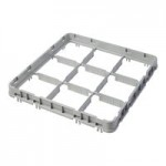 Cambro 16E1151 Camrack 16 Compartment Soft Gray Full Drop Full Size Camrack Extender - 19 5/8