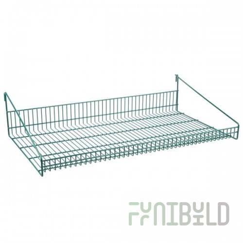 Metro GS1836K3 SmartWall G3 Metroseal Green Grid Shelf with Retaining Ledge - 18