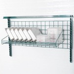 Metro GS1836K3 SmartWall G3 Metroseal Green Grid Shelf with Retaining Ledge - 18 Metro GS1836K3 SmartWall G3 Metroseal Green Grid Shelf with Retaining Ledge - 18