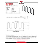 Wausau Tile 7-Loop Powder-Coated Metal Surface Mount Bike Rack
