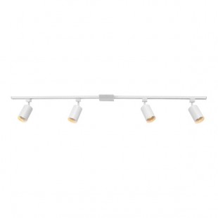 Globe Industrial Matte White Island Light - 120V, 50W