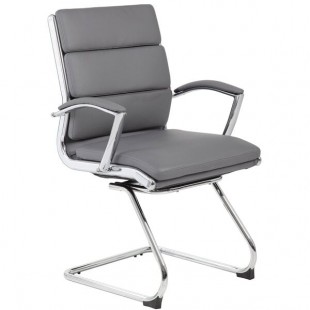 Boss B9479-GY Gray CaressoftPlus Executive Guest Chair Boss B9479-GY Gray CaressoftPlus Executive Guest Chair