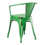 Lancaster Table & Seating Alloy Distressed Jade Green Outdoor Arm Chair Lancaster Table & Seating Alloy Distressed Jade Green Outdoor Arm Chair