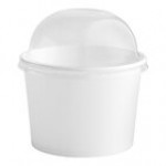 Choice 12 oz. Pink Paper Frozen Yogurt / Food Cup with Dome Lid - 50/Case Choice 12 oz. Pink Paper Frozen Yogurt / Food Cup with Dome Lid - 50/Case