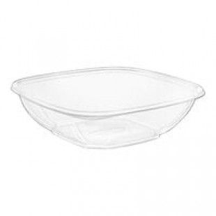 Sabert 18032B300 Bowl2 32 oz. Clear PET Square Deli / Catering Bowl - 300/Case Sabert 18032B300 Bowl2 32 oz. Clear PET Square Deli / Catering Bowl - 300/Case
