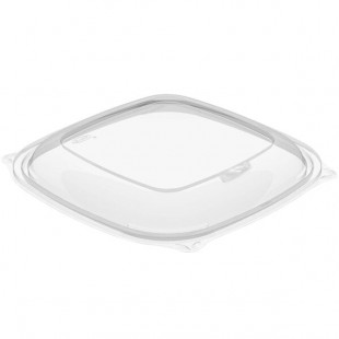 Dart PP2464BDL PresentaBowls Pro Vented Clear Square Lid for 24, 32, 48, and 64 oz. Square Plastic Bowls - 252/Case Dart PP2464BDL PresentaBowls Pro Vented Clear Square Lid for 24, 32, 48, and 64 oz. Square Plastic Bowls - 252/Case
