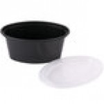 Pactiv Newspring E503-B ELLIPSO 3 oz. Black Oval Souffle / Portion Cup with Clear Lid - 500/Case Pactiv Newspring E503-B ELLIPSO 3 oz. Black Oval Souffle / Portion Cup with Clear Lid - 500/Case