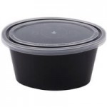 Pactiv Newspring E503-B ELLIPSO 3 oz. Black Oval Souffle / Portion Cup with Clear Lid - 500/Case Pactiv Newspring E503-B ELLIPSO 3 oz. Black Oval Souffle / Portion Cup with Clear Lid - 500/Case