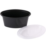 Pactiv Newspring E503-B ELLIPSO 3 oz. Black Oval Souffle / Portion Cup with Clear Lid - 500/Case Pactiv Newspring E503-B ELLIPSO 3 oz. Black Oval Souffle / Portion Cup with Clear Lid - 500/Case