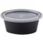 Pactiv Newspring E503-B ELLIPSO 3 oz. Black Oval Souffle / Portion Cup with Clear Lid - 500/Case Pactiv Newspring E503-B ELLIPSO 3 oz. Black Oval Souffle / Portion Cup with Clear Lid - 500/Case