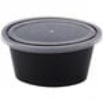 Pactiv Newspring E503-B ELLIPSO 3 oz. Black Oval Souffle / Portion Cup with Clear Lid - 500/Case Pactiv Newspring E503-B ELLIPSO 3 oz. Black Oval Souffle / Portion Cup with Clear Lid - 500/Case
