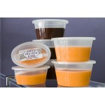 Pactiv Newspring E503-B ELLIPSO 3 oz. Black Oval Souffle / Portion Cup with Clear Lid - 500/Case Pactiv Newspring E503-B ELLIPSO 3 oz. Black Oval Souffle / Portion Cup with Clear Lid - 500/Case