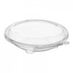 Inline Plastics Safe-T-Chef 20 oz. Tamper-Resistant, Tamper-Evident Round Hinged Container with Dome Lid - 240/Case