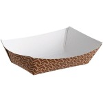 Carnival King #25 1/4 lb. Cornerstone Paper Food Tray - 1,000/Case Carnival King #25 1/4 lb. Cornerstone Paper Food Tray - 1,000/Case