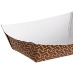 Carnival King #25 1/4 lb. Cornerstone Paper Food Tray - 1,000/Case Carnival King #25 1/4 lb. Cornerstone Paper Food Tray - 1,000/Case