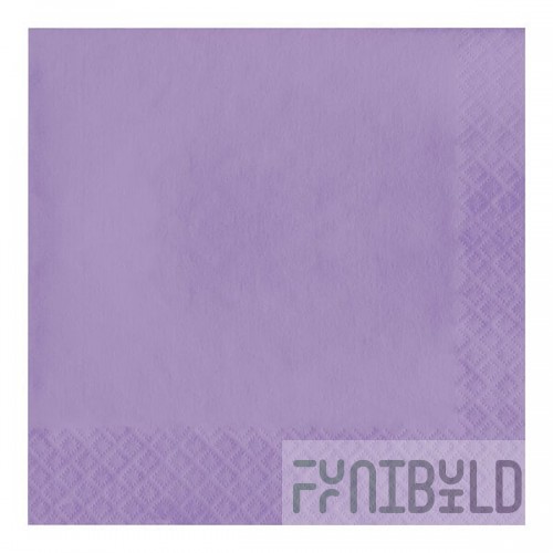 Creative Converting 139186135 Luscious Lavender Purple 2-Ply 1/4 Fold Luncheon Napkin - 600/Case