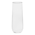 Tossware POP 9 oz. Customizable Plastic Champagne Flute Glass - 48/Case Tossware POP 9 oz. Customizable Plastic Champagne Flute Glass - 48/Case