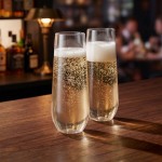 Tossware POP 9 oz. Customizable Plastic Champagne Flute Glass - 48/Case Tossware POP 9 oz. Customizable Plastic Champagne Flute Glass - 48/Case
