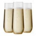 Tossware POP 9 oz. Customizable Plastic Champagne Flute Glass - 48/Case Tossware POP 9 oz. Customizable Plastic Champagne Flute Glass - 48/Case