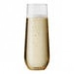 Tossware POP 9 oz. Customizable Plastic Champagne Flute Glass - 48/Case Tossware POP 9 oz. Customizable Plastic Champagne Flute Glass - 48/Case