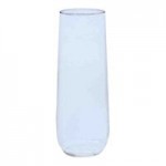 Tossware POP 9 oz. Customizable Plastic Champagne Flute Glass - 48/Case Tossware POP 9 oz. Customizable Plastic Champagne Flute Glass - 48/Case