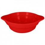 RAK Porcelain Chef's Fusion 40 oz. Ember Red Porcelain Frying Pan - 6/Case