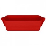 RAK Porcelain Chef's Fusion 40 oz. Ember Red Porcelain Frying Pan - 6/Case