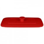RAK Porcelain Chef's Fusion 40 oz. Ember Red Porcelain Frying Pan - 6/Case