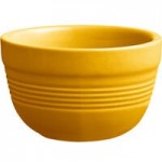 Acopa Capri 4.5 oz. Mango Orange Stoneware Fruit Bowl / Monkey Dish - 12/Pack