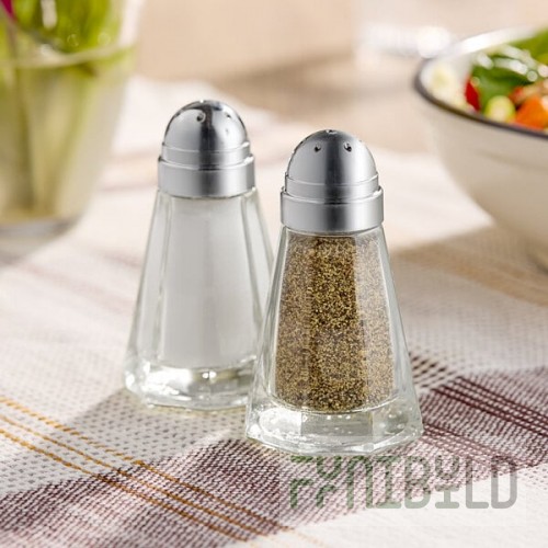 American Metalcraft BPNS115 1.5 oz. Salt and Pepper Shaker - 12/Case