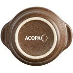 Acopa Embers 2.5 oz. Hickory Brown Matte Stoneware Sauce Cup - 36/Case