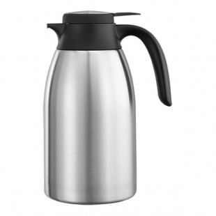 Service Ideas Flow Control 54.1 oz. Stainless Steel Insulated Coffee Carafe / Server FCC16SS