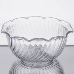 Dinex DXSWC1207 13 oz. Clear Swirl Tulip Bowl - 24/Case Dinex DXSWC1207 13 oz. Clear Swirl Tulip Bowl - 24/Case