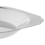 Choice 10 oz. Stainless Steel Round Au Gratin Dish