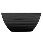 Vollrath 4763260 Double Wall Square Beehive 1.8 Qt. Serving Bowl - Black Black