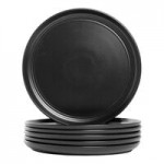 10 Strawberry Street Double Line 36 oz. Round Matte Black Stoneware Dinner Bowl - 2/Case 10 Strawberry Street Double Line 36 oz. Round Matte Black Stoneware Dinner Bowl - 2/Case