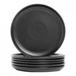 10 Strawberry Street Double Line 36 oz. Round Matte Black Stoneware Dinner Bowl - 2/Case 10 Strawberry Street Double Line 36 oz. Round Matte Black Stoneware Dinner Bowl - 2/Case