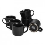 10 Strawberry Street Double Line 36 oz. Round Matte Black Stoneware Dinner Bowl - 2/Case 10 Strawberry Street Double Line 36 oz. Round Matte Black Stoneware Dinner Bowl - 2/Case