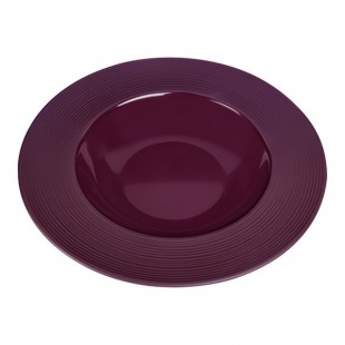 Elite Global Solutions Maya 15 oz. Purple Reactive Glaze Melamine Pasta / Soup Bowl - 6/Case Elite Global Solutions Maya 15 oz. Purple Reactive Glaze Melamine Pasta / Soup Bowl - 6/Case