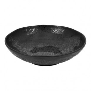 Dalebrook Mineral from Global Tableware Collective 48 oz. Noir Crackle Melamine Bowl - 10/Case Dalebrook Mineral from Global Tableware Collective 48 oz. Noir Crackle Melamine Bowl - 10/Case