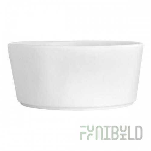 Creations Cali from Steelite International 17.5 oz. White Melamine Round Bowl - 12/Pack